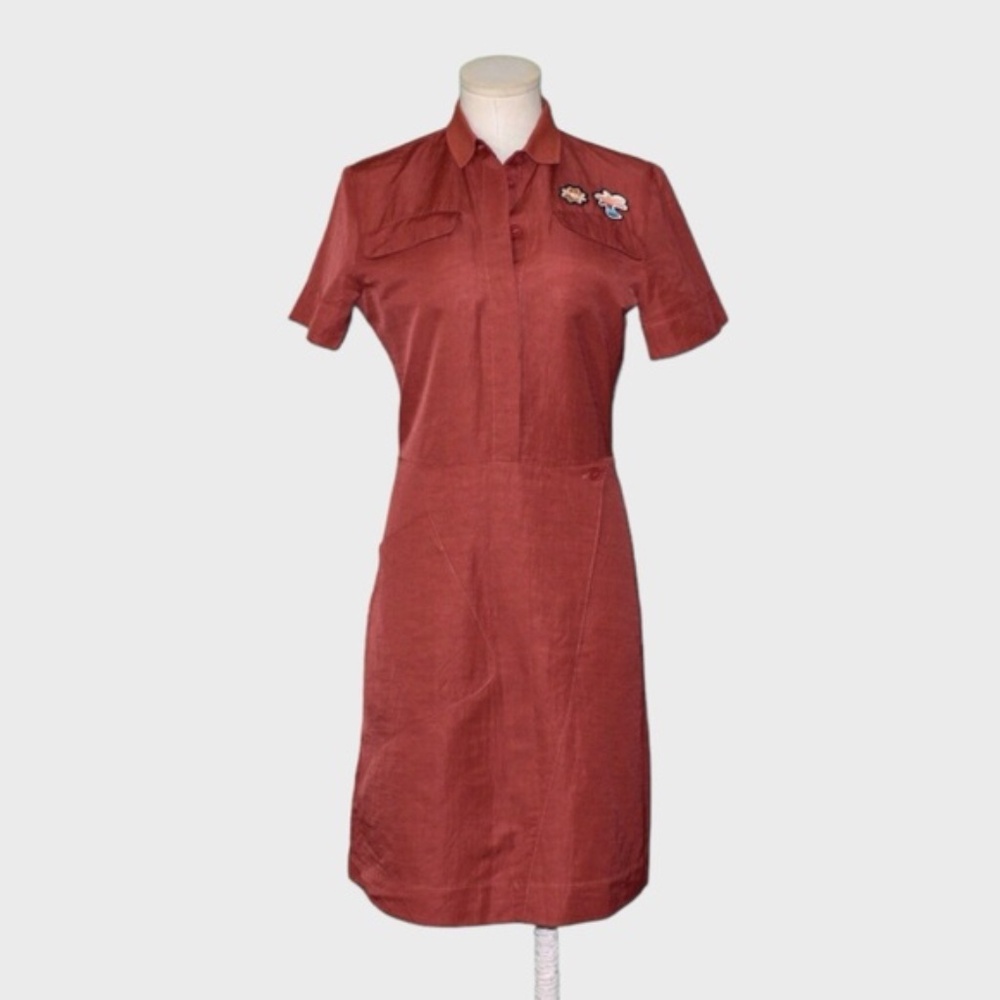 Tomas Maier Tropical Flower Patch Shirt Dress‎